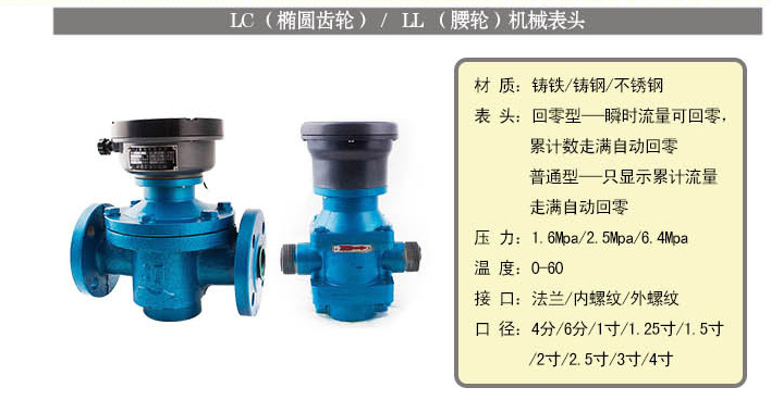 橢圓齒輪流量計(jì)智能型純機(jī)械式